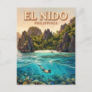Shimizu-eiland El Nido Filipijnen Briefkaart