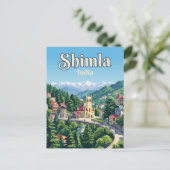 Shimla India Briefkaart (Staand voorkant)
