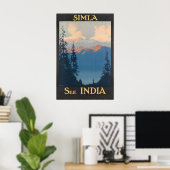 Shimla Print Indiase Kunst India Reisposter (Thuiskantoor)