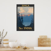 Shimla Print Indiase Kunst India Reisposter (Keuken)
