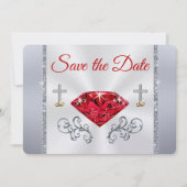 Shimmer 40th Jubileum Save the Date Cards Kaart (Voorkant)