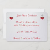 Shimmer 40th Jubileum Save the Date Cards Kaart (Achterkant)