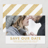 Shimmer | Aankondiging bewaar de datum (Voorkant / Achterkant)