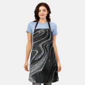 Shimmer Black en Glitter Schort (Gedragen)