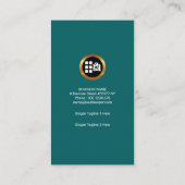 Shimmer Blue Finance Numbers Bookholding Visitekaartje (Achterkant)