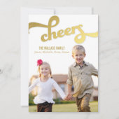 Shimmer Cheers Holiday-fotokaarten Feestdagenkaart (Voorkant)