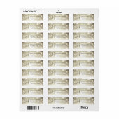 Shimmer Dazzling Sparkles Look Monogram Bruiloft Etiket (Full Sheet)