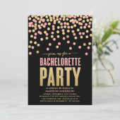 SHIMMER EN SHINE | INVITATIE BACHELORETTE PARTIJ KAART (Staand voorkant)