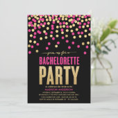SHIMMER EN SHINE | INVITATIE BACHELORETTE PARTIJ KAART (Staand voorkant)