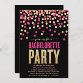 SHIMMER EN SHINE | INVITATIE BACHELORETTE PARTIJ KAART (Voorkant / Achterkant)