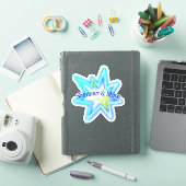 Shimmer en Shine Neon Star en Green Paint Splash Sticker (iPad Cover)