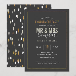 Shimmer Engagement Party Uitnodiging