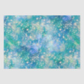 Shimmer Galaxy blauw groen Tissuepapier (Voorkant)