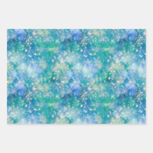 Shimmer Galaxy set Inpakpapier Vel (Voorkant)