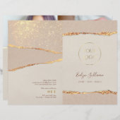 Shimmer gescheurd papier service menu brochure (Voorkant / Achterkant)