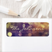 Shimmer Gold City Liight Bokeh Blur Paars Etiket (Insitu)