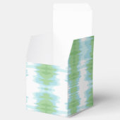 Shimmer Ikat in Green and Aqua Bedankdoosjes (Geopend)