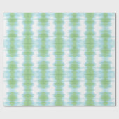 Shimmer Ikat in Green and Aqua Cadeaupapier (Vlak)