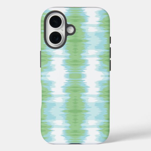 Shimmer Ikat in Green and Aqua Case-Mate iPhone Case (Achterkant)