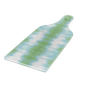 Shimmer Ikat in Green and Aqua Snijplank (Hoek)
