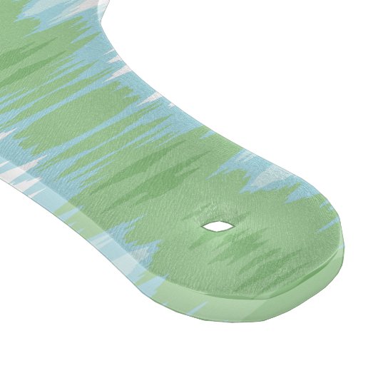 Shimmer Ikat in Green and Aqua Snijplank (Hoek)