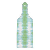 Shimmer Ikat in Green and Aqua Snijplank (Voorkant)