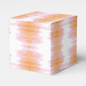 Shimmer Ikat in Pink and Orange Bedankdoosjes (Voorkant Zijde)