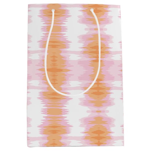 Shimmer Ikat in Pink and Orange Medium Cadeauzakje (Voorkant)