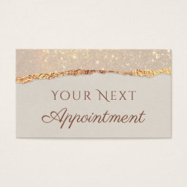 Shimmer-kaart voor papierbenoeming visitekaartje