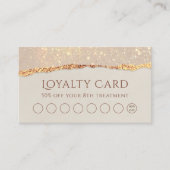 Shimmer-kaart voor papierloyaliteit visitekaartje (Voorkant)