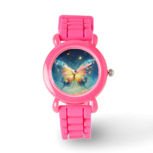 Shimmer Kleurrijke Vlinder Art Kinder Horloge