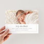 Shimmer Magnetische Foto Geboorte Aankondiging