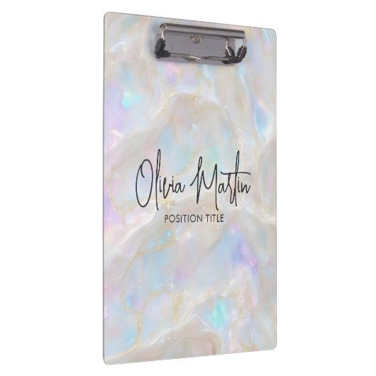 Shimmer Opal Iridescent Background Klembord (Rechts)