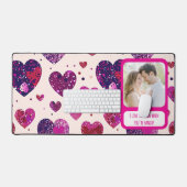 Shimmer Paarse hart als je boos bent Bureaumat (Keyboard & Muis)