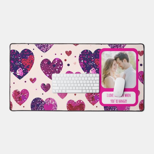 Shimmer Paarse hart als je boos bent Bureaumat (Keyboard & Muis)