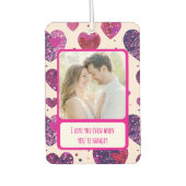 Shimmer Paarse hart als je boos bent Luchtverfrisser (Voorkant)