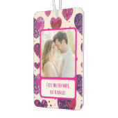 Shimmer Paarse hart als je boos bent Luchtverfrisser (Links)