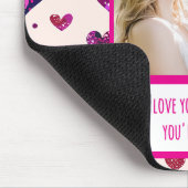 Shimmer Paarse hart als je boos bent Muismat (Hoek)