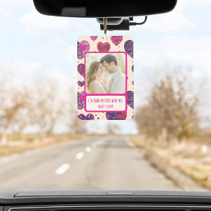 Shimmer Paarse hart Deel mijn frietjes Luchtverfrisser