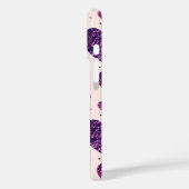 Shimmer Paarse hart TXT onmiddellijk terug Case-Mate iPhone Case (Achterkant / Links)