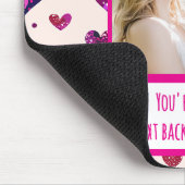 Shimmer Paarse hart TXT onmiddellijk terug Muismat (Hoek)