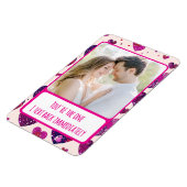 Shimmer Paarse Hart TXT Terug Direct Flexibel Magneet (Linkerzijde)