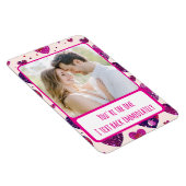 Shimmer Paarse Hart TXT Terug Direct Flexibel Magneet (Rechterzijde)