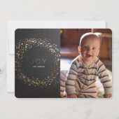 Shimmer Painted Wreatskerstfotokaart Feestdagenkaart (Voorkant)