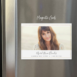 Shimmer Photo Afstuderen aankondigingsmagneet Magnetische Uitnodiging