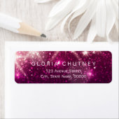 Shimmer Pink Glitter schittert trendy look Etiket (Insitu)