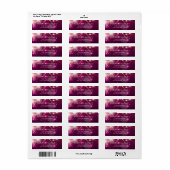 Shimmer Pink Glitter schittert trendy look Etiket (Full Sheet)