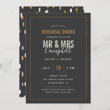 Shimmer Rehearsal Dinner Invitation