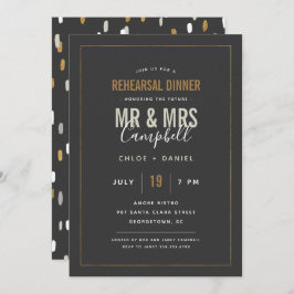 Shimmer Rehearsal Dinner Invitation Kaart