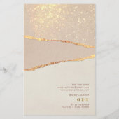 Shimmer ripped papier prijslijst flyer (Achterkant)